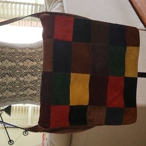 Neiman Marcus Collection Suede Messenger Bag